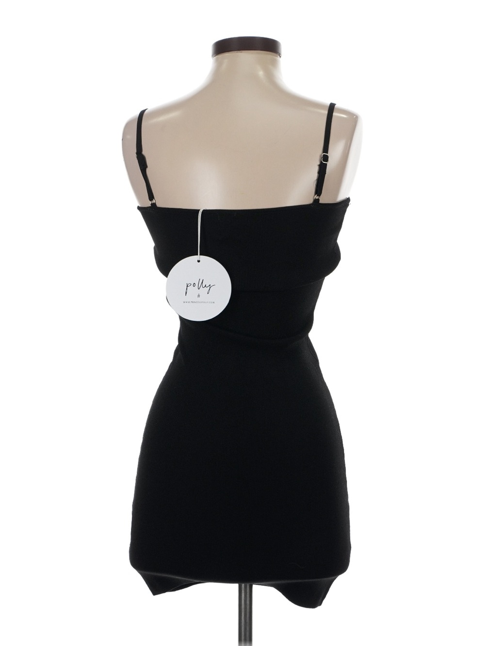 Princess Polly Rousselet Black Mini Dress Bodycon Square Neck S/M NWT - Picture 3 of 8